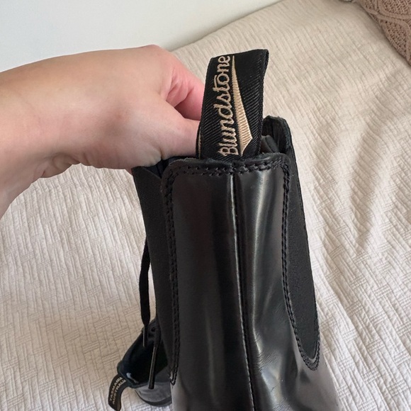 Blundstone original lace-up gore Black Leather Boots womens 10 - Picture 6 of 9